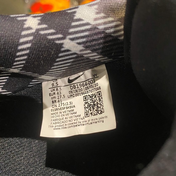 Nike Air Force 1 Low Black Remix - Men’s Size 9.5 - Picture 5 of 9